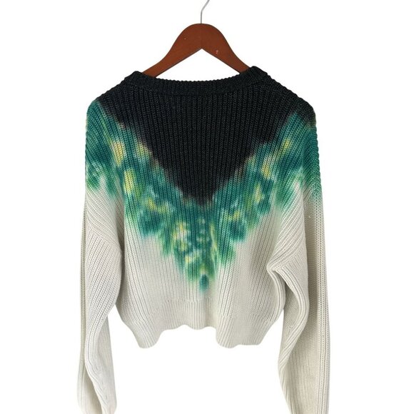 A.L.C. Elinor Tie-Dye Sweater Knit Cropped Crewneck Size Large - Picture 7 of 11